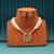 Rani color matte gold necklace set