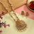 Gold color matte gold necklace set