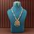 Gold color matte gold necklace set