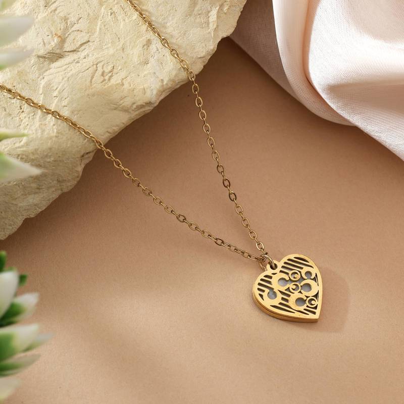 Gold color stainless steel 18k gold plated anti tarnish necklace