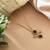 Gold color stainless steel 18k gold plated anti tarnish necklace