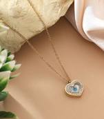 Gold color stainless steel 18k gold plated anti tarnish necklace