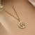 Gold color stainless steel 18k gold plated anti tarnish necklace