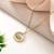 Gold color stainless steel 18k gold plated anti tarnish necklace