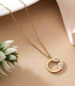 Gold color stainless steel 18k gold plated anti tarnish necklace