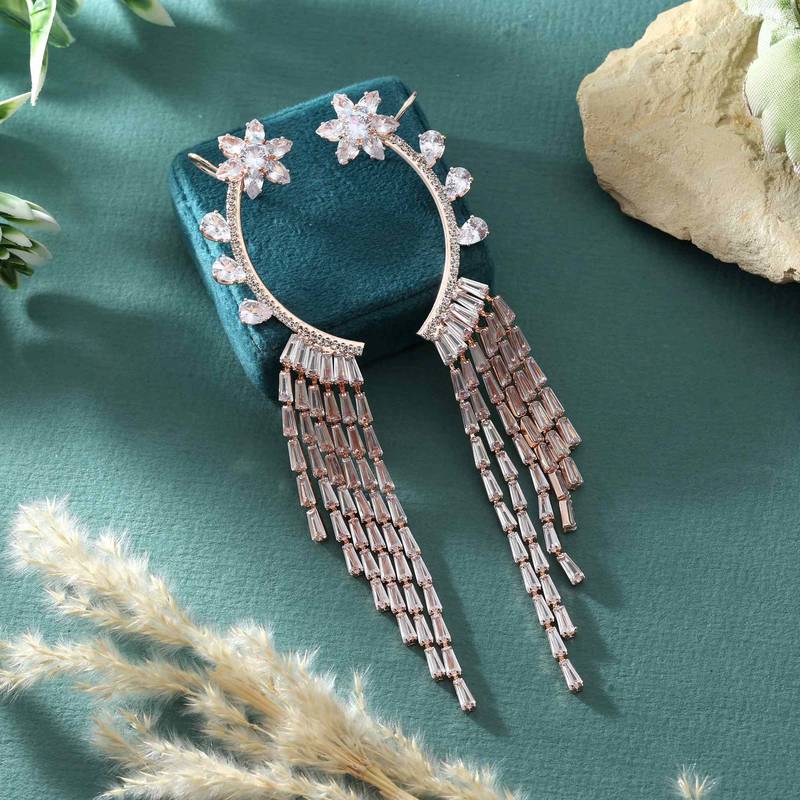 White color earrings