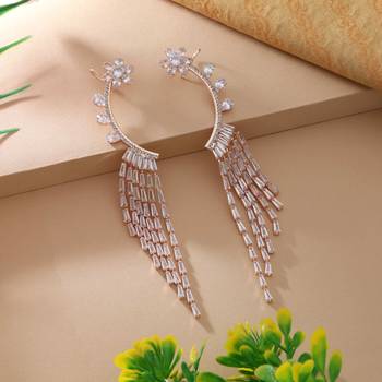 White color earrings 2