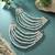 White color earrings chain