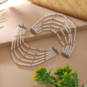 White color earrings chain 2