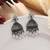 Silver color oxidised earrings