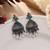 Multi color oxidised earrings