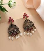 Rani color oxidised earrings