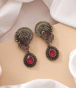 Rani color oxidised earrings