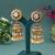 Multi color kundan earrings