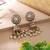 Multi color kundan earrings
