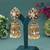 Multi color kundan earrings
