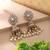 White color kundan earrings