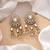 White color kundan earrings