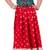 Brocade woven sleeveless embellished top with lehenga-rama green & red