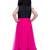 Sleeveless embellished gown-black & pink