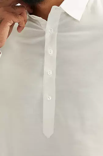 white viscose kurta with patiala pant - classic ethnic set