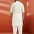 men's white viscose kurta with patiala pant - classic ethnic set