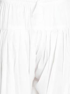 black viscose kurta with white patiala - elegant festive set 5
