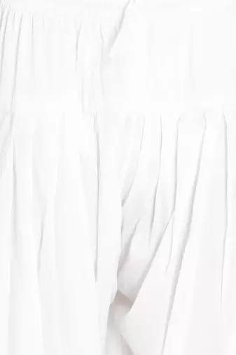 black viscose kurta with white patiala - elegant festive set