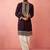 men's purple chanderi kurta set with cream pant - royal wedding collection