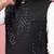 men's black sequin embroidered nehru jacket with cream kurta pyjama - premium set