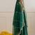 Emerald green embroidered chanderi kurta set