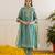 Sea green embroidered chanderi kurta set
