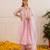 Light pink embroidered chanderi anarkali