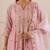 Light pink embroidered chanderi anarkali