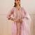 Light pink embroidered chanderi anarkali