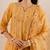 Yellow embroidered chanderi anarkali