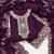 Women's wine georgette embroidered unstitched dress material