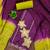 Women's purple coco silk embroidered unstitched dress material