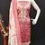 Women's peach coco silk embroidered unstitched dress material