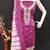 Women's pink coco silk embroidered unstitched dress material