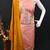 Women's peach coco silk embroidered unstitched dress material