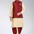 Fawn dupon art silk kurta, jacket with matching dhoti
