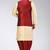 Fawn dupon art silk kurta, jacket with matching dhoti