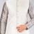 Grey dupon art silk kurta, jacket with matching dhoti