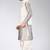 Grey dupon art silk kurta, jacket with matching dhoti