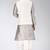 Grey dupon art silk kurta, jacket with matching dhoti