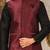 Black dupon art silk kurta, jacket with matching dhoti