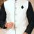 Black dupon art silk kurta, jacket with matching dhoti