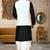 Black dupon art silk kurta, jacket with matching dhoti