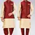 Fawn dupon art silk kurta, jacket with matching dhoti and churidar